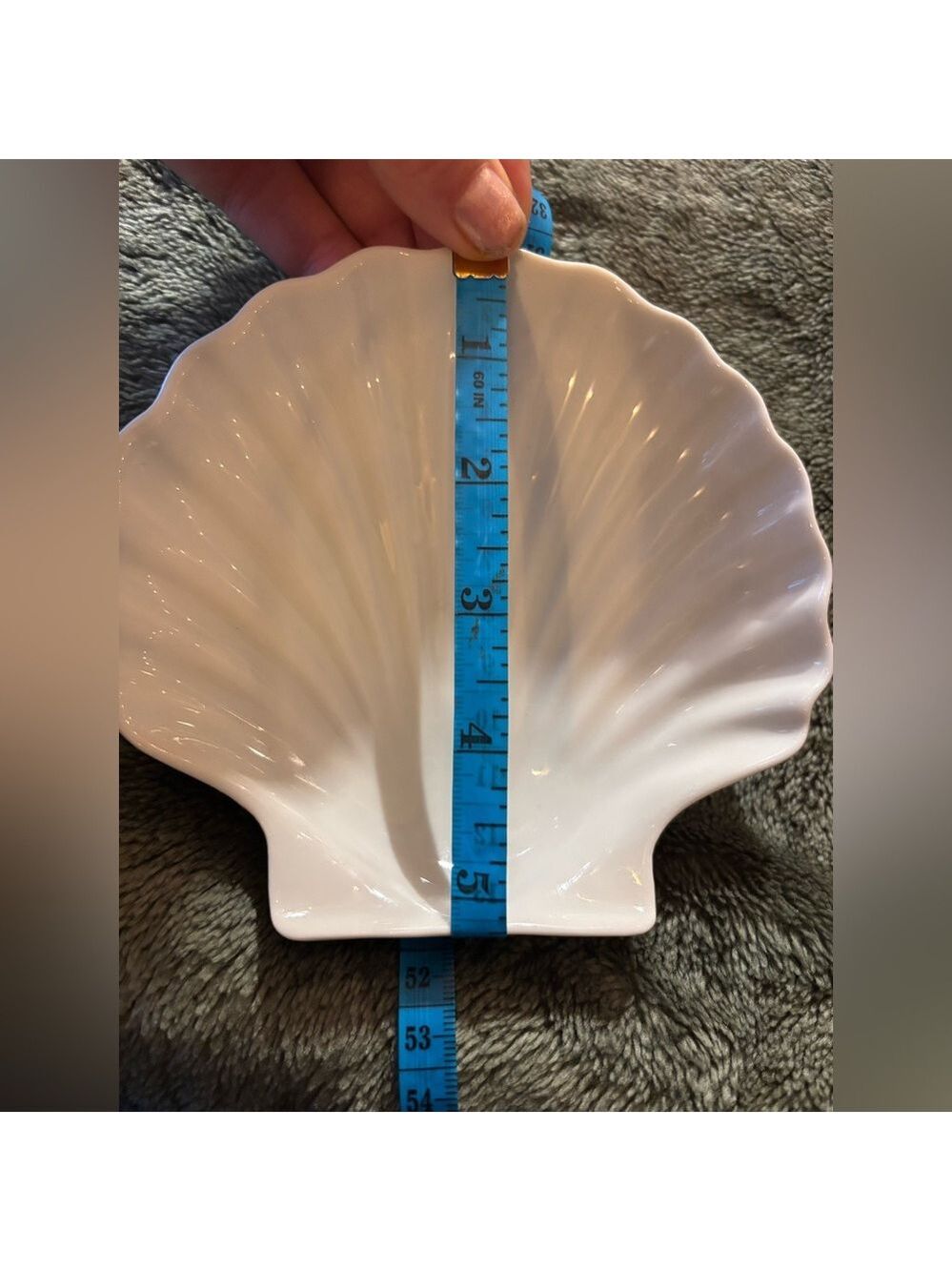 CERAMIC Clam Shell Bowl Set of 3 Fancy Ocean Inspired Beach Dinner Party Seafood - Picture 11 of 12
